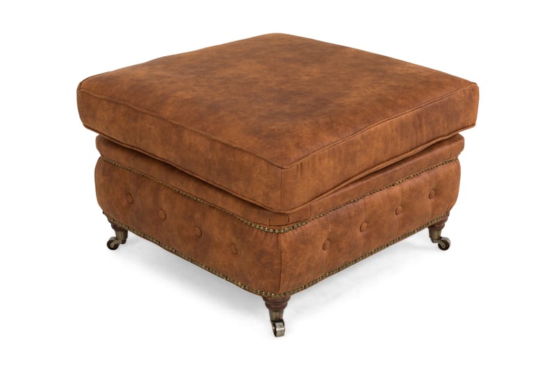 Chesterfield Deluxe Puf Vintage - Cognac - Chesterfield puf - Puf