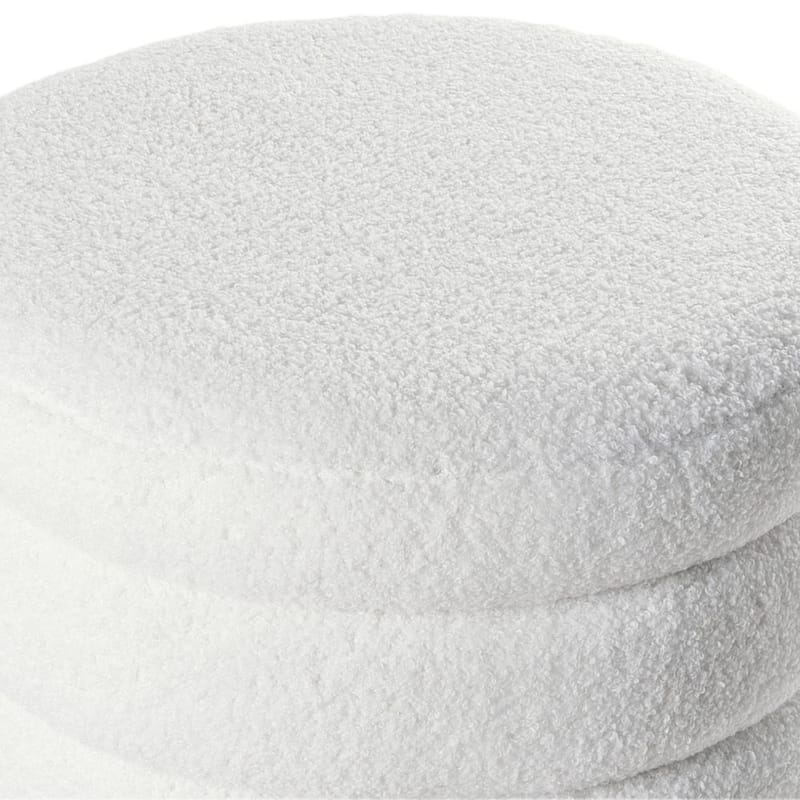 Puf Chilly - Hvid, lyst træ - Møbler - Stole & lænestole - Taburet & skammel - Ottoman