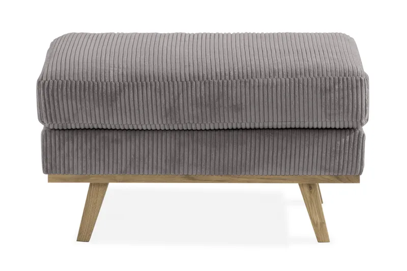 Copenhagen fodskammel Fløjl - Grå - Møbler - Stole & lænestole - Taburet & skammel - Puf