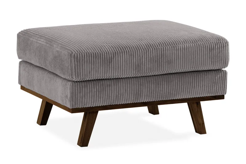 Copenhagen fodskammel Fløjl - Grå - Møbler - Stole & lænestole - Taburet & skammel - Puf