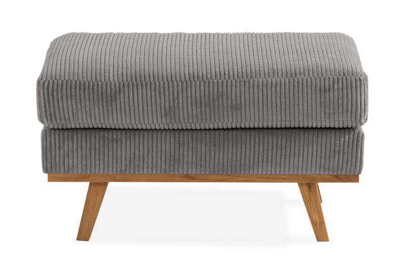 Copenhagen fodskammel Fløjl - Grå - Møbler - Stole & lænestole - Taburet & skammel - Puf