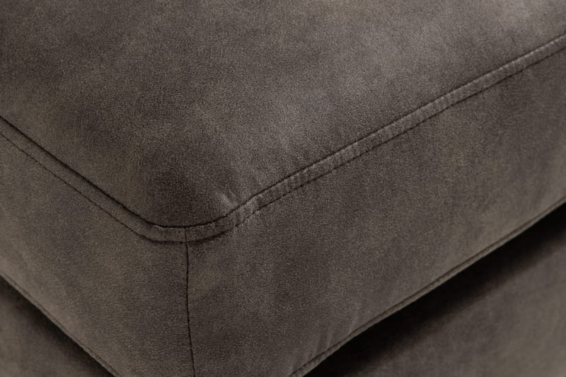 Copenhagen Fodskammel Læder look - Mørkegrå - Møbler - Stole & lænestole - Taburet & skammel - Puf