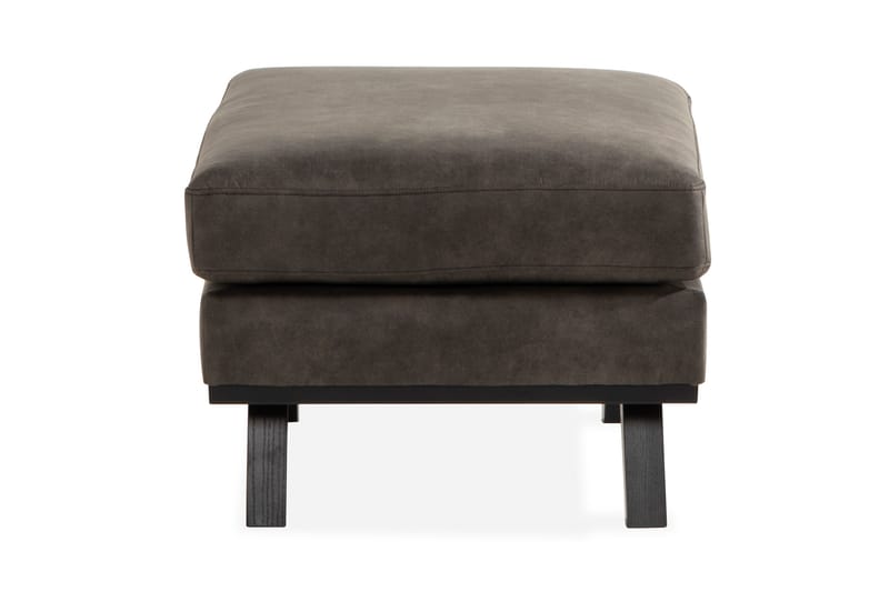 Copenhagen Fodskammel Læder look - Mørkegrå - Møbler - Stole & lænestole - Taburet & skammel - Puf