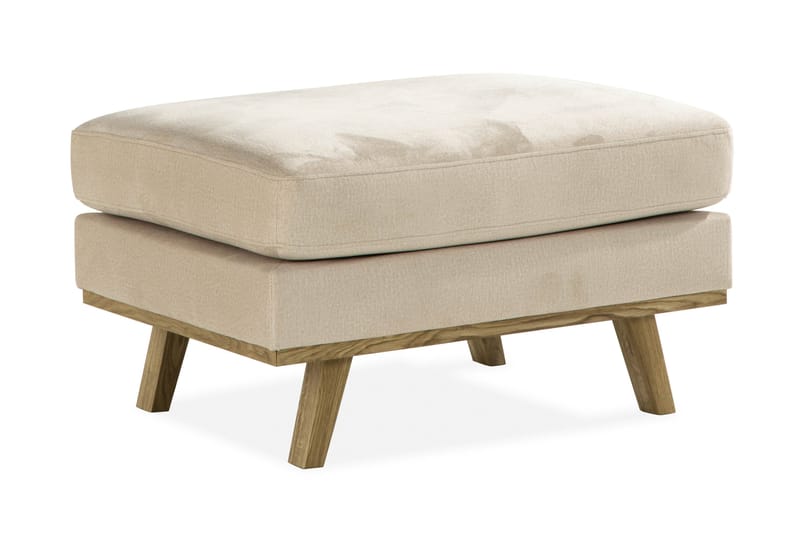 Copenhagen Fodskammel Velour, Beige