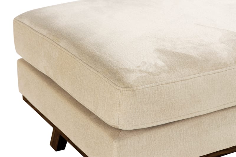 Copenhagen Fodskammel Velour - Beige - Puf