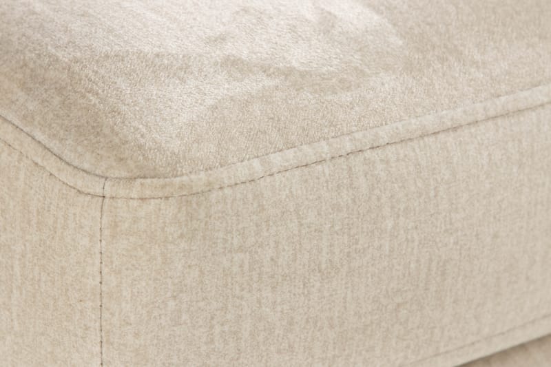 Copenhagen Fodskammel Velour - Beige - Puf