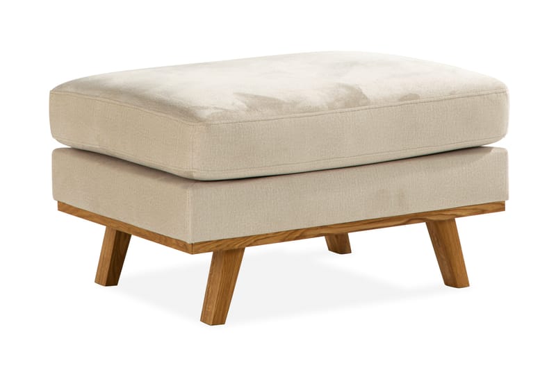 Copenhagen Fodskammel Velour - Beige - Møbler - Stole & lænestole - Taburet & skammel - Puf