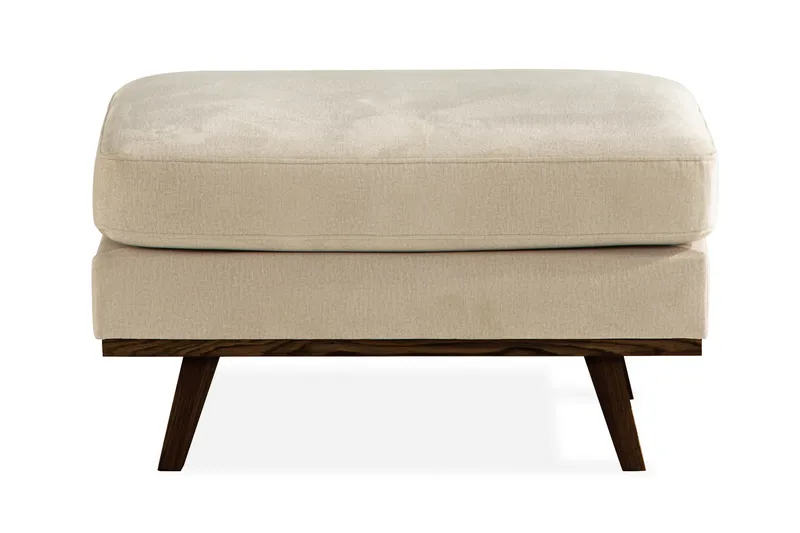 Copenhagen Fodskammel Velour - Beige - Møbler - Stole & lænestole - Taburet & skammel - Puf