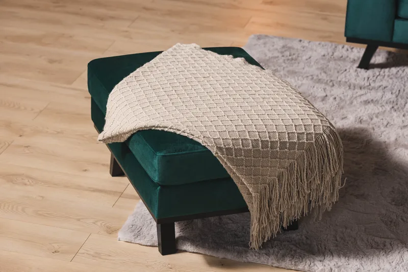 Copenhagen Fodskammel Velour - Grøn - Møbler - Stole & lænestole - Taburet & skammel - Puf