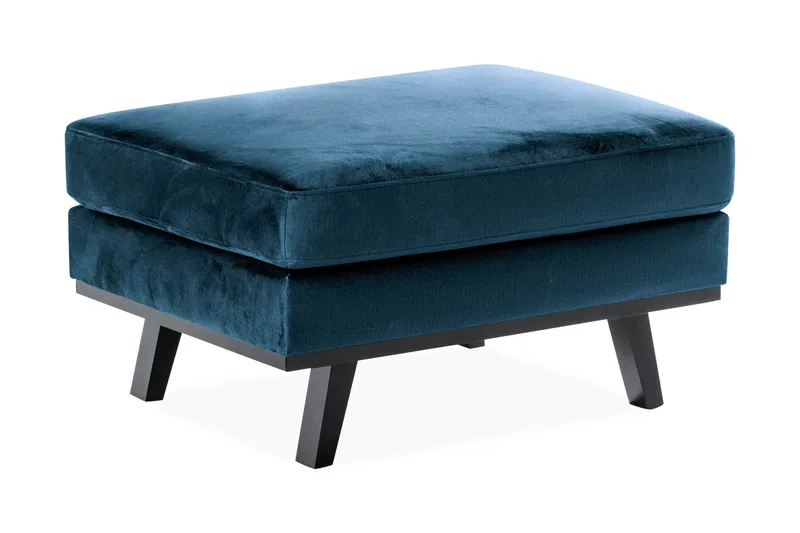 Copenhagen Puf Velour - Blå - Møbler - Stole & lænestole - Taburet & skammel - Puf