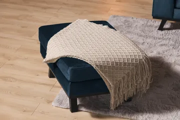 Copenhagen Puf Velour - Blå - Møbler - Stole & lænestole - Taburet & skammel - Puf