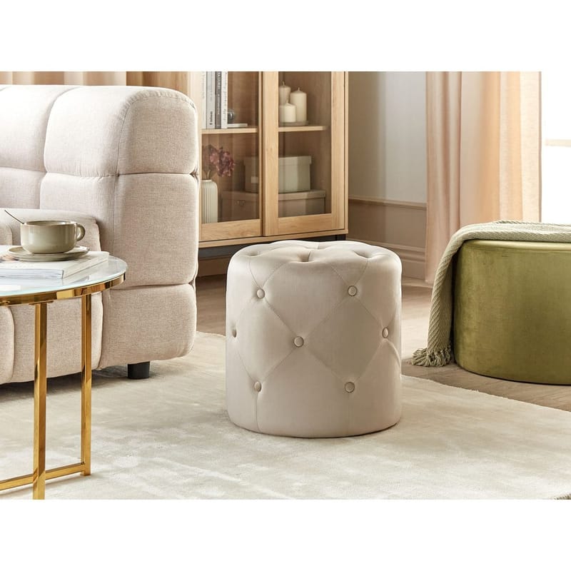 Puf Corolla - Beige - Møbler - Stole & lænestole - Taburet & skammel - Ottoman