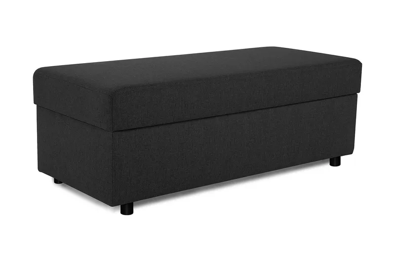 Crazy Fodskammel med Opbevaring 120x50, Antracit