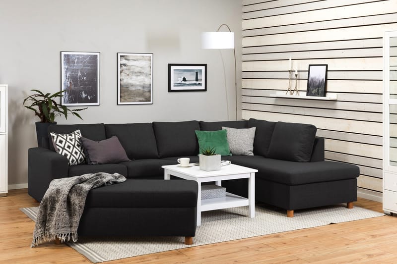 Crazy Fodskammel med Opbevaring 120x50 - Antracit - Møbler - Stole & lænestole - Taburet & skammel - Puf