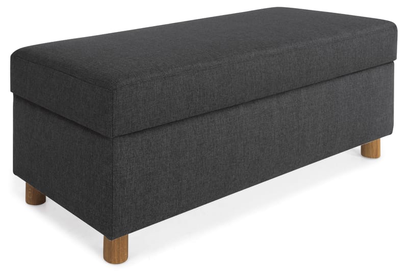 Crazy Fodskammel med Opbevaring 120x50 - Antracit - Møbler - Stole & lænestole - Taburet & skammel - Puf