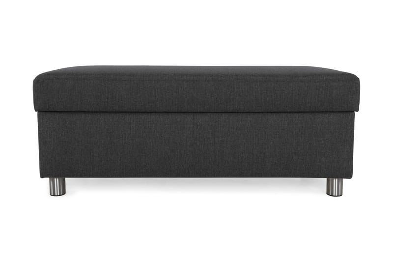 Crazy Fodskammel med Opbevaring 120x50 - Antracit - Møbler - Stole & lænestole - Taburet & skammel - Puf