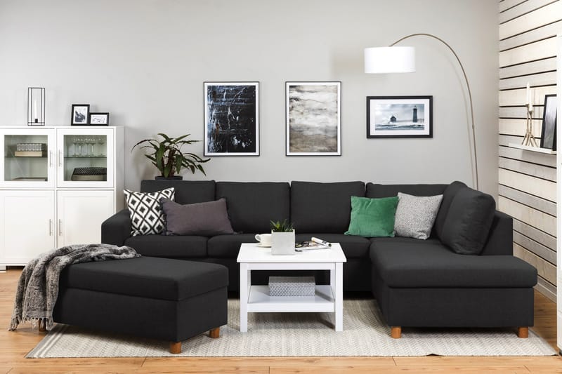 Crazy Fodskammel med Opbevaring 120x50 - Antracit - Møbler - Stole & lænestole - Taburet & skammel - Puf