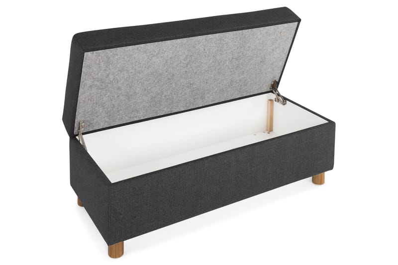 Crazy Fodskammel med Opbevaring 120x50 - Antracit - M øbler - Stole & lænestole - Taburet & skammel - Puf