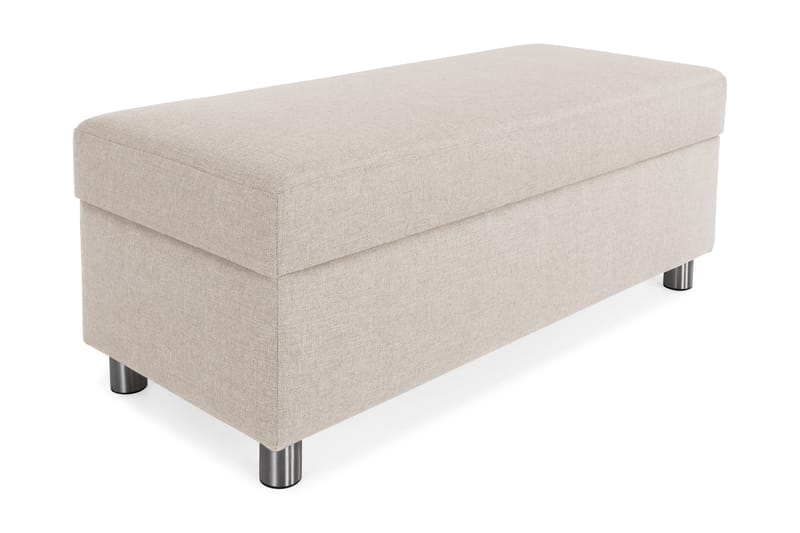 Crazy Fodskammel med Opbevaring 120x50 - Beige - Møbler - Stole & lænestole - Taburet & skammel - Puf