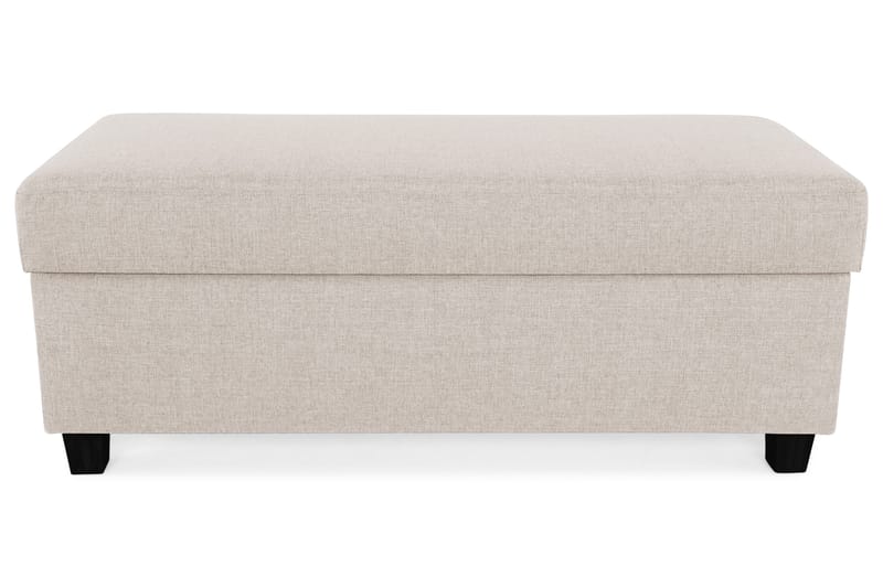 Crazy Fodskammel med Opbevaring 120x50, Beige