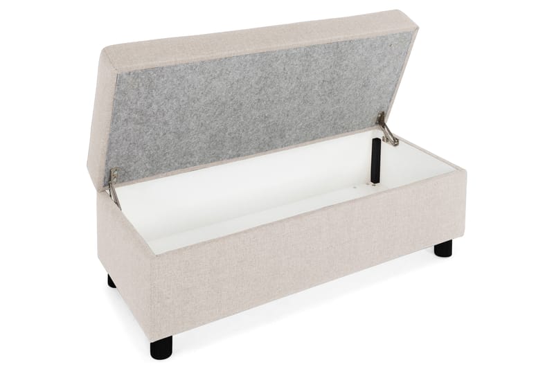 Crazy Fodskammel med Opbevaring 120x50 - Beige - Møbler - Stole & lænestole - Taburet & skammel - Puf