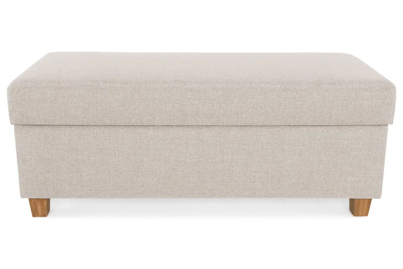 Crazy Fodskammel med Opbevaring 120x50 - Beige - Møbler - Stole & lænestole - Taburet & skammel - Puf