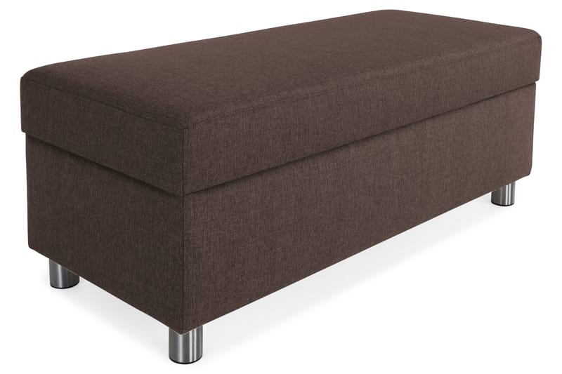 Crazy Fodskammel med Opbevaring 120x50 - Brun - Møbler - Stole & lænestole - Taburet & skammel - Puf
