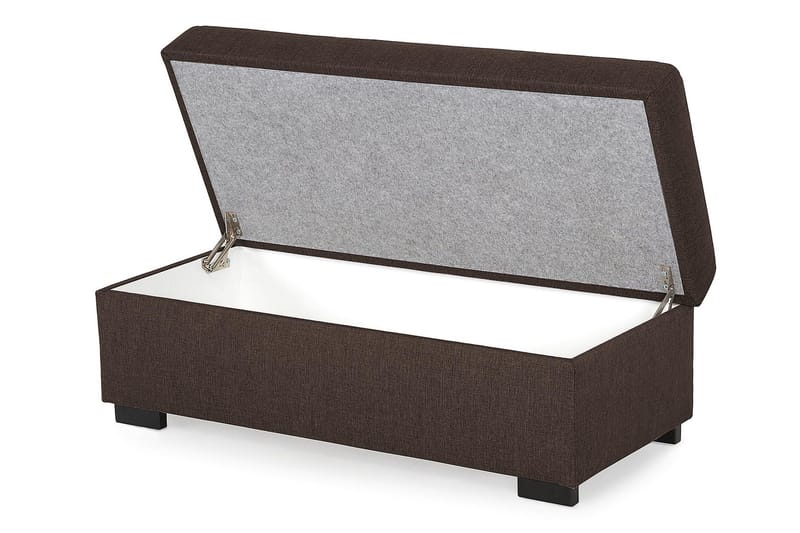 Crazy Fodskammel med Opbevaring 120x50 - Brun - Møbler - Stole & lænestole - Taburet & skammel - Puf