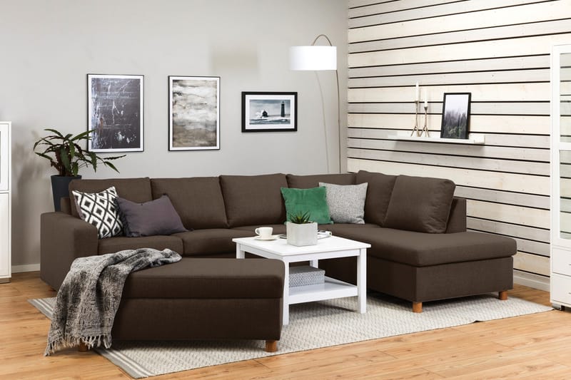 Crazy Fodskammel med Opbevaring 120x50 - Brun - Møbler - Stole & lænestole - Taburet & skammel - Puf