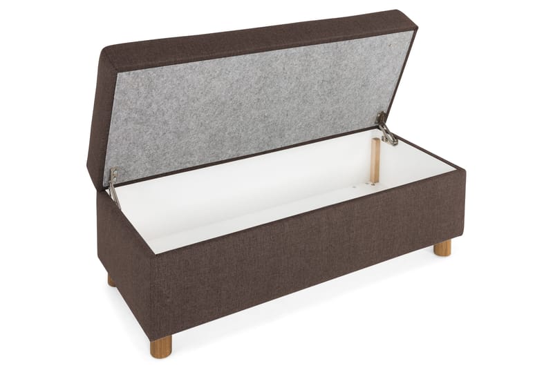 Crazy Fodskammel med Opbevaring 120x50 - Brun - Møbler - Stole & lænestole - Taburet & skammel - Puf