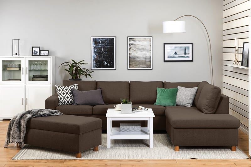 Crazy Fodskammel med Opbevaring 120x50 - Brun - Møbler - Stole & lænestole - Taburet & skammel - Puf