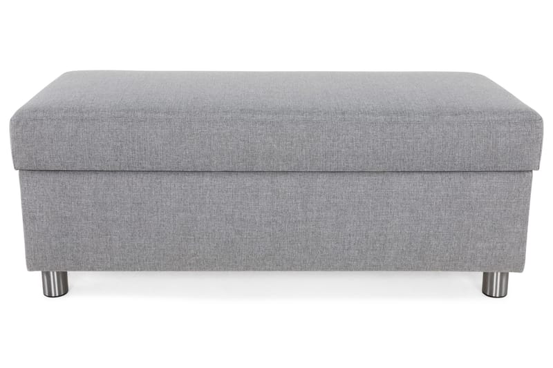 Crazy Fodskammel med Opbevaring 120x50 - Lysegrå - Møbler - Stole & lænestole - Taburet & skammel - Puf