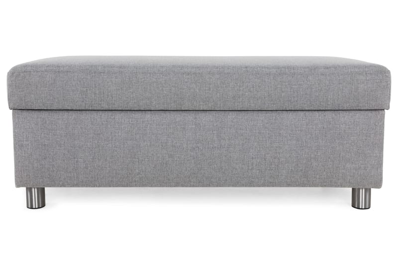 Crazy Fodskammel med Opbevaring 120x50 - Lysegrå - Møbler - Stole & lænestole - Taburet & skammel - Puf