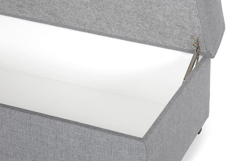 Crazy Fodskammel med Opbevaring 120x50 - Lysegrå - Møbler - Stole & lænestole - Taburet & skammel - Puf