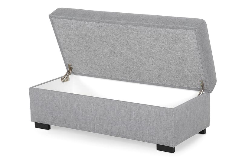 Crazy Fodskammel med Opbevaring 120x50 - Lysegrå - Møbler - Stole & lænestole - Taburet & skammel - Puf