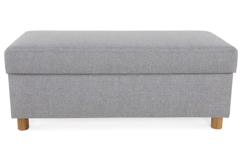 Crazy Fodskammel med Opbevaring 120x50 - Lysegrå - Møbler - Stole & lænestole - Taburet & skammel - Puf