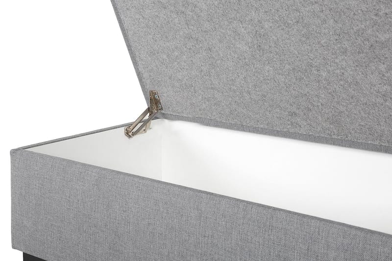 Crazy Fodskammel med Opbevaring 120x50 - Lysegrå - Møbler - Stole & lænestole - Taburet & skammel - Puf