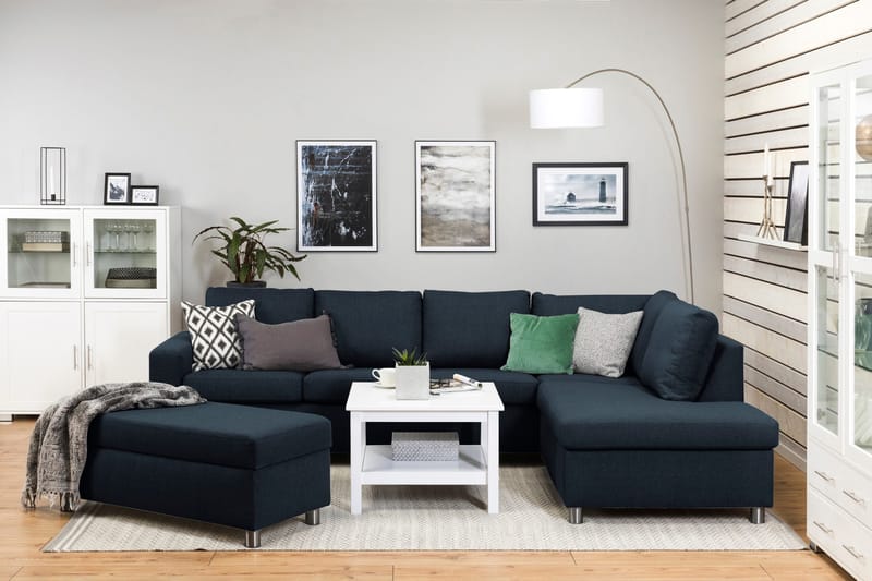 Crazy Fodskammel med Opbevaring 120x50 - Mørkeblå - Møbler - Stole & lænestole - Taburet & skammel - Puf