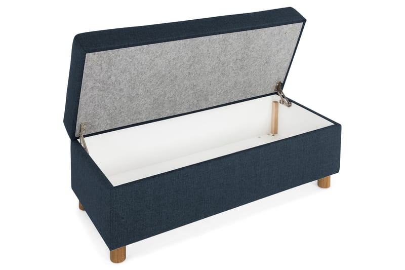 Crazy Fodskammel med Opbevaring 120x50 - Mørkeblå - Møbler - Stole & lænestole - Taburet & skammel - Puf