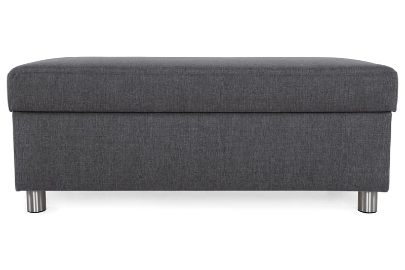 Crazy Fodskammel med Opbevaring 120x50 - Mørkegrå - Møbler - Stole & lænestole - Taburet & skammel - Puf