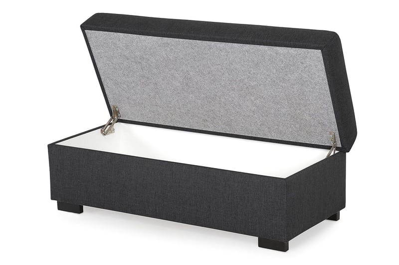 Crazy Fodskammel med Opbevaring 120x50 - Mørkegrå - Møbler - Stole & lænestole - Taburet & skammel - Puf