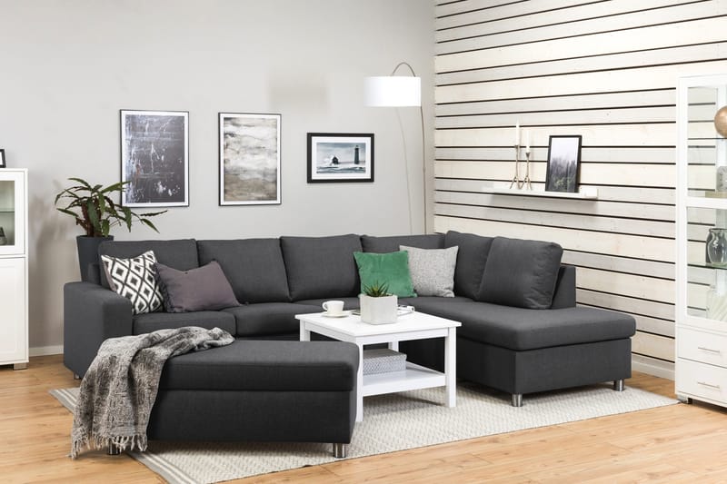 Crazy Fodskammel med Opbevaring 120x50 - Mørkegrå - Møbler - Stole & lænestole - Taburet & skammel - Puf