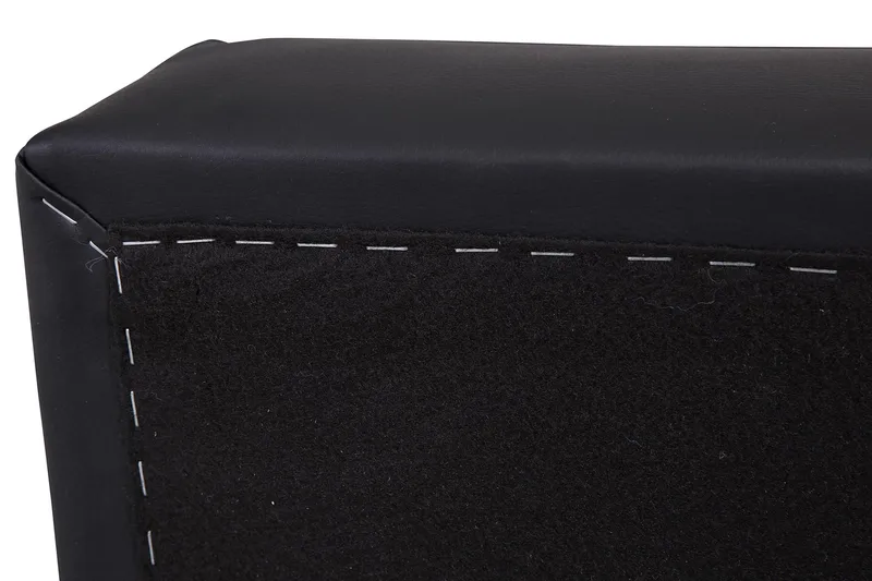 Crazy Fodskammel med Opbevaring 120x50 - Sort Kunstlæder - Møbler - Stole & lænestole - Taburet & skammel - Puf