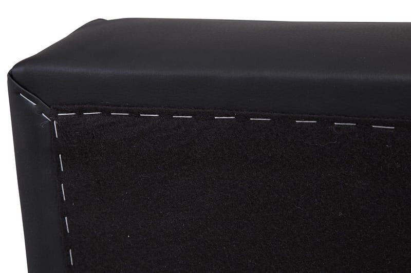 Crazy Fodskammel med Opbevaring 120x50 - Sort Kunstlæder - Møbler - Stole & lænestole - Taburet & skammel - Puf