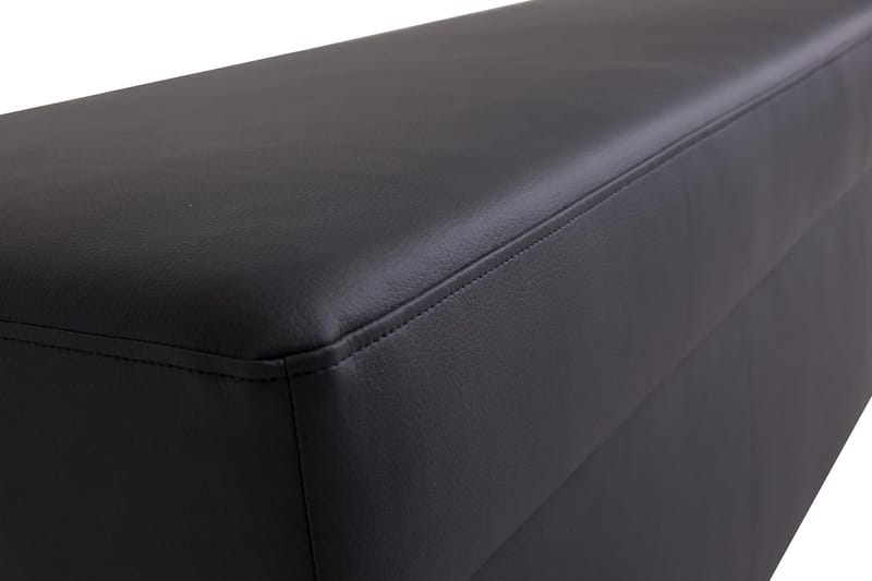 Crazy Fodskammel med Opbevaring 120x50 - Sort Kunstlæder - Møbler - Stole & lænestole - Taburet & skammel - Puf