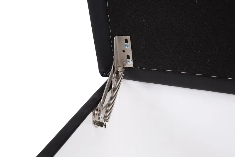 Crazy Fodskammel med Opbevaring 120x50 - Sort Kunstlæder - Møbler - Stole & lænestole - Taburet & skammel - Puf