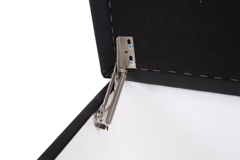 Crazy Fodskammel med Opbevaring 120x50 - Sort Kunstlæder - Møbler - Stole & lænestole - Taburet & skammel - Puf