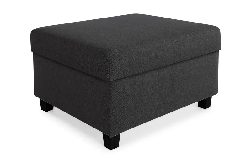 Crazy Fodskammel med Opbevaring 80x65, Antracit