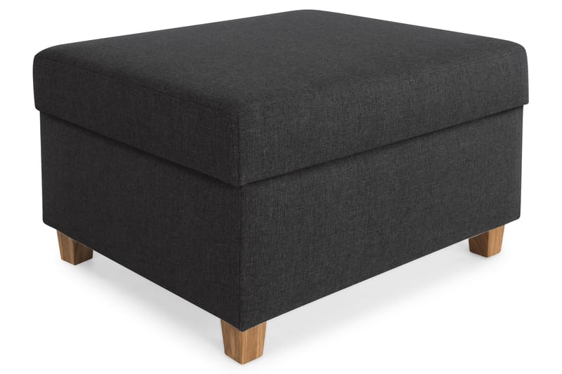 Crazy Fodskammel med Opbevaring 80x65 - Antracit - Møbler - Stole & lænestole - Taburet & skammel - Puf