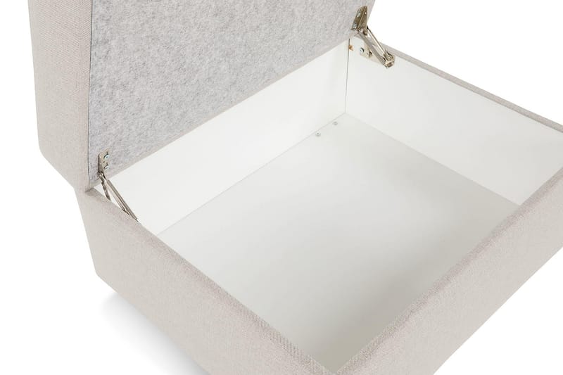 Crazy Fodskammel med Opbevaring 80x65 - Beige - Møbler - Stole & lænestole - Taburet & skammel - Puf